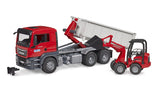 Bruder 03767 MAN TGS Truck with Roll-Off-Container with Compact Loader