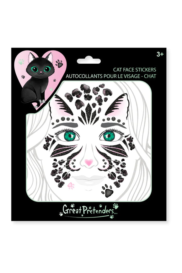 Great Pretenders 87612 Black Cat Face Stickers *