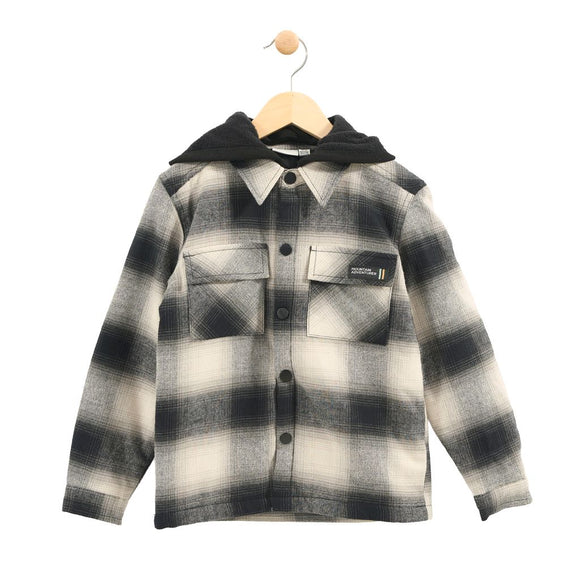 MID Shacket Quilted Black KIDS'