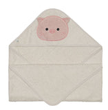 Perlimpinpin Baby Hooded Towel Piglet