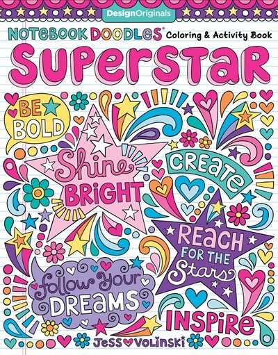 Notebook Doodles Coloring & Activity Book - Superstar