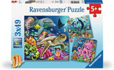 Ravensburger 3x49pc Puzzle 12000859 Underwater Splendor