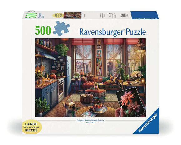 Ravensburger 500pc Large Format Puzzle 12001025 Cozy BoHo Studio
