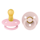 BIBS Pacifier Original COLOUR Latex 2pk Petal/Baby Pink