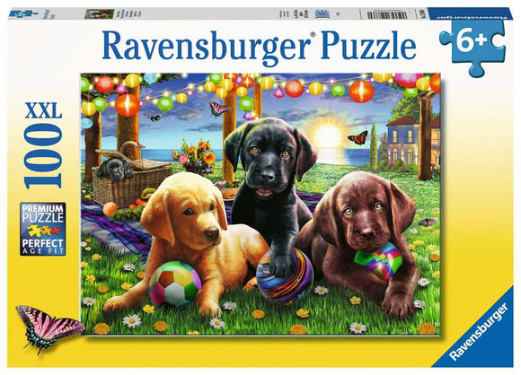 Ravensburger 100pc Puzzle 12886 Puppy Picnic