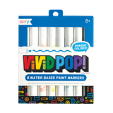 Ooly Vivid Pop! Water Based Paint Markers - Set of 8