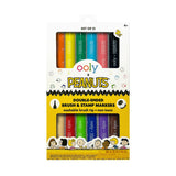 OOLY x Peanuts: Double-Ended Brush & Stamp Markers