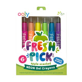 Ooly Fresh Pick Apple Scented Gel Crayons 6pc