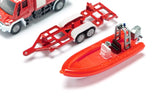 siku 1636 Mercedes-Banz Unimog Fire Engine with Boat
