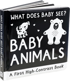 What Does Baby See? - Baby Animals - A First High-Contrast Padded Board Book