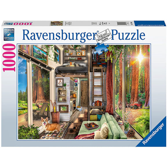 Ravensburger 1000pc Puzzle 17496 Redwood Forest Tiny House