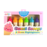 Ooly Sweet Scoops: Scented Neon Highlighters (Set of 6)