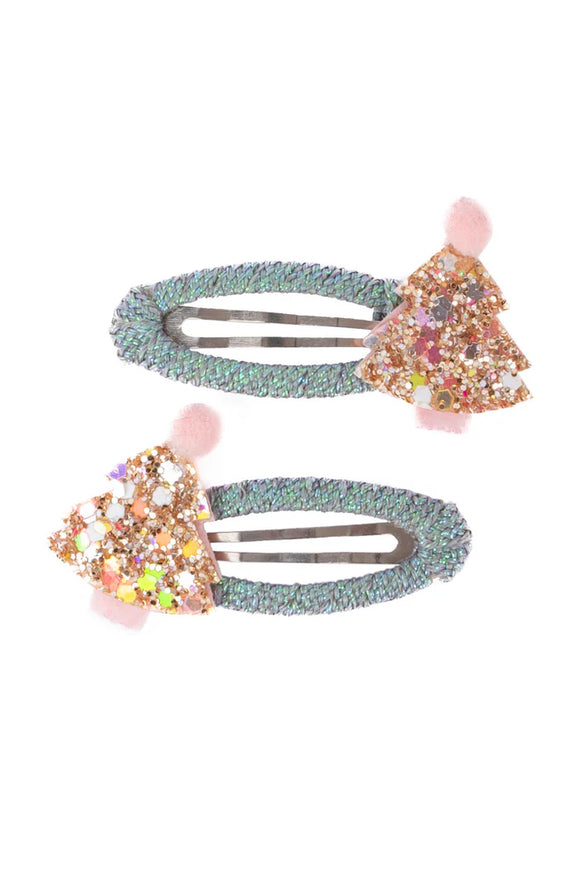 Great Pretenders 88087 Minty Christmas Holiday Hair Clips