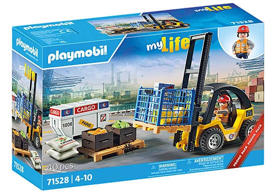 Playmobil 71528 My Life Forklift Truck with Cargo