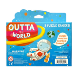 Ooly Outta This World Scented Puzzle Erasers - Set of 5
