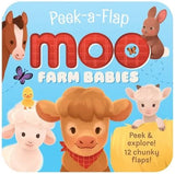 Peek-a-Flap Moo Farm Babies Board Book