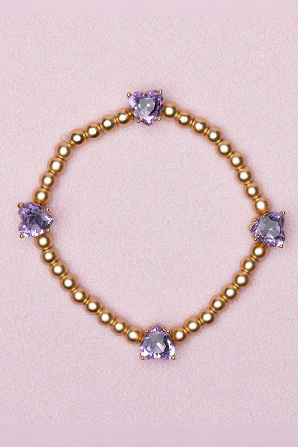 Great Pretenders 91809 Boutique Chic Amethyst Love Bracelet