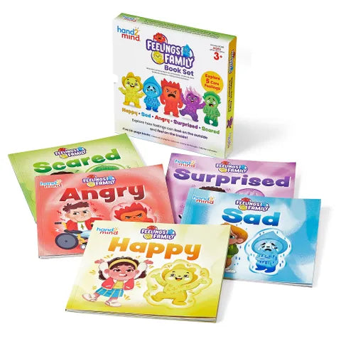 Hand 2 Mind - Feelings Family™ Book Set - Happy, Sad, Angry, Scared, and Surprised