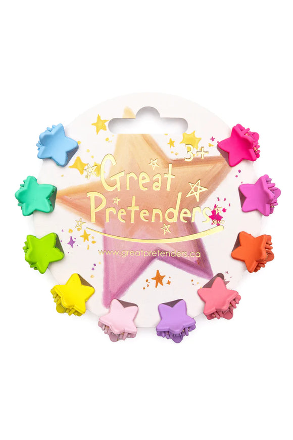 Great Pretenders 88084 Rainbow Star Mini Hairclips
