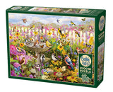 Cobble Hill 1000pc Puzzle 40335 Backyard Bird Bath