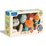 Baby Clementoni - 17320 Soft Spiral Happy Animals - Stroller Toy
