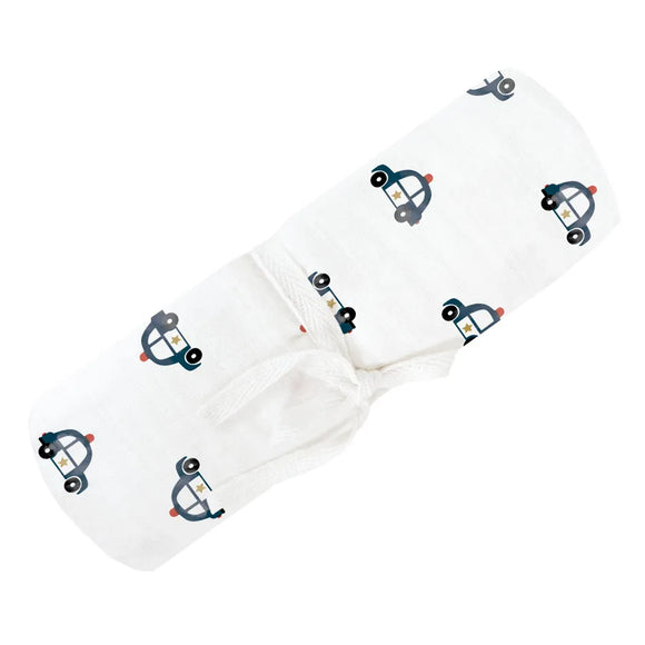 Perlimpinpin Cotton Muslin Swaddle Police