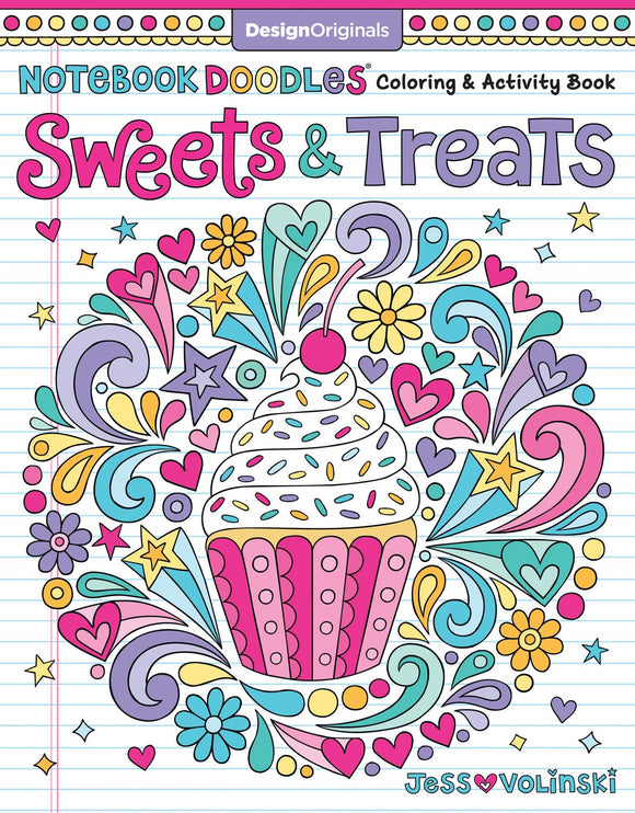 Notebook Doodles Coloring & Activity Book - Sweets & Treats