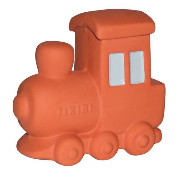 Tikiri Organic Natural Rubber Rattle, Teether & Bath Toy Train