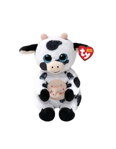Ty HERDLY the Black & White Cow 8"