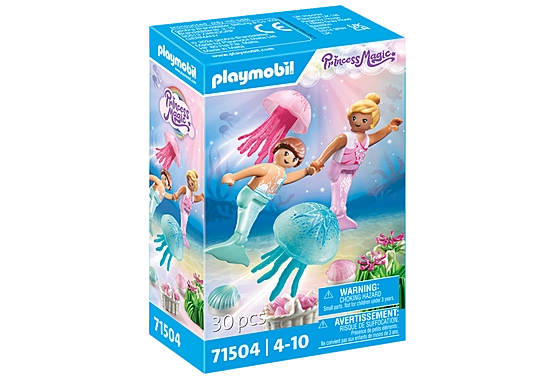 Playmobil 71504 Princess Magic Mermaid Children with Jellyfish