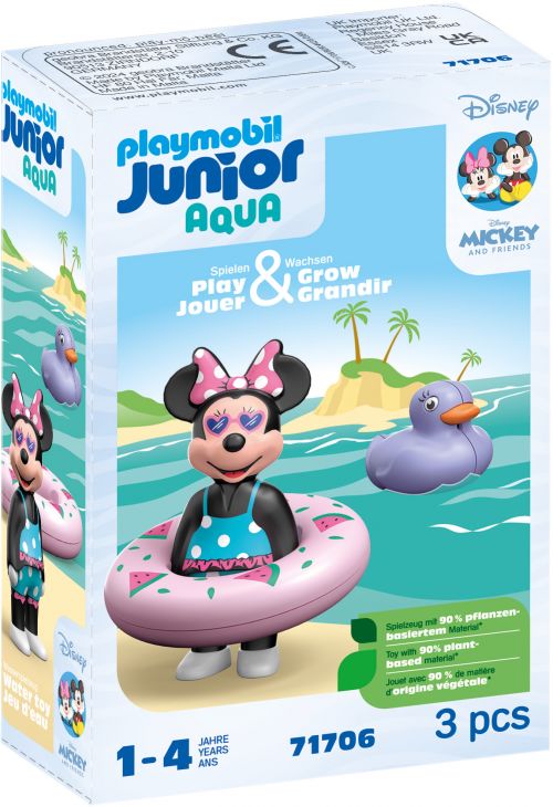 Playmobil Junior Aqua 71706 Disney: Minnie Mouse's Beach Trip