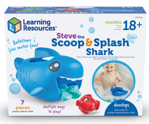 Learning Resources 9146 Steve the Scoop & Splash Shark