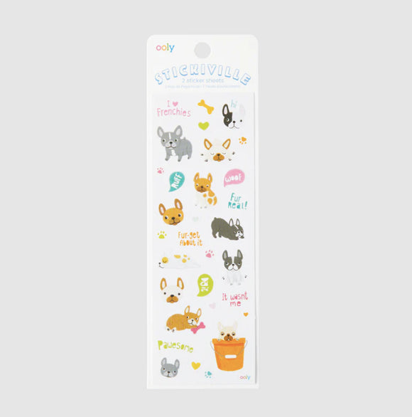 Ooly Stickiville Frenchies Stickers