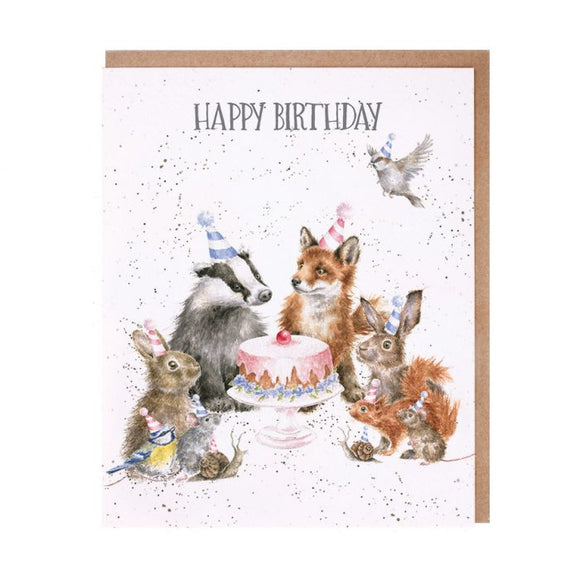 Birthday Card Woodland Animals