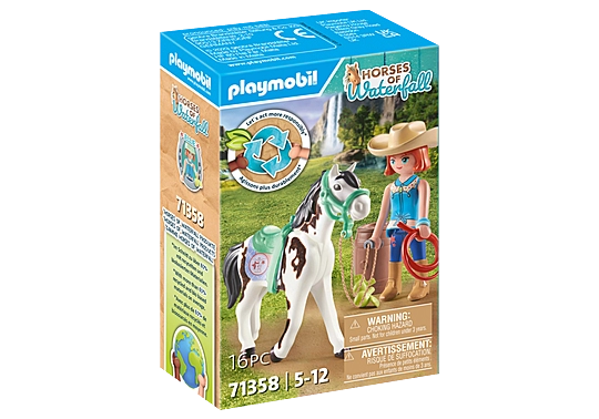 Playmobil 71358 Horses of Waterfall Feeding Time with Ellie and Sawdust