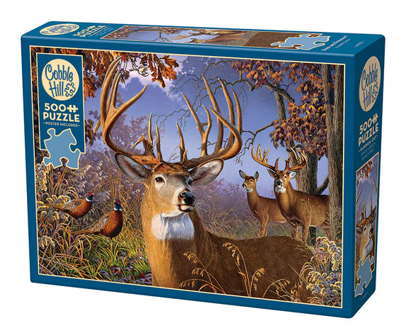 Cobble Hill 500pc Puzzle 45055 Deer and Pheasant