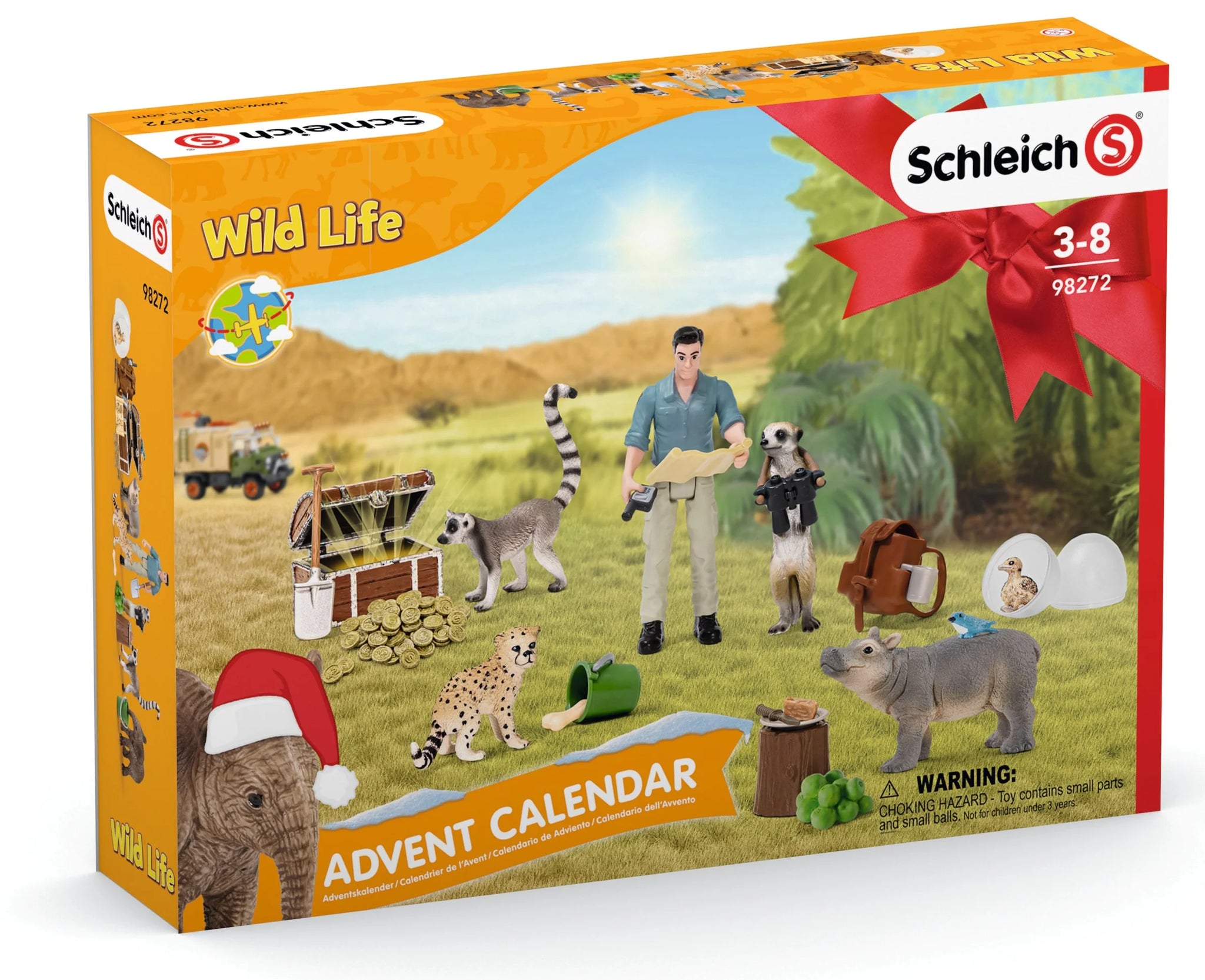 Schleich 98272 Advent Calendar Wild Life Klubhouse for Kids