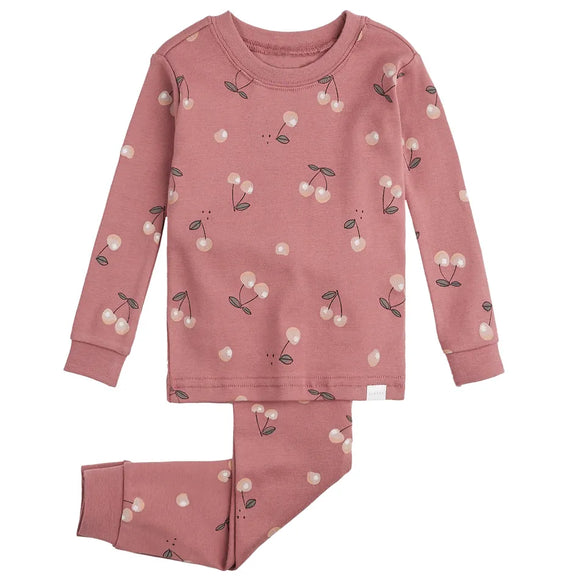 Petit Lem 2pc Pajama Set Cherry Print Baby