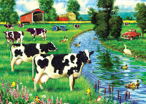 Cobble Hill 35pc Tray Puzzle 58906 Cow Stream