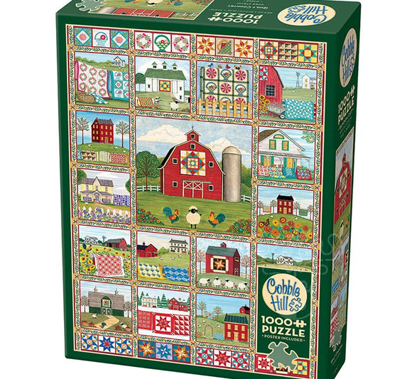 Cobble Hill 1000pc Puzzle 40262 Quilt Country