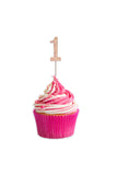 Great Pretenders Rhinestone Cake Topper Numbers - Pink