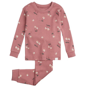 Petit Lem 2pc Pajama Set Cherry Print KIDS'