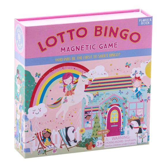 Floss & Rock Magnetic Lotto Bingo Magnetic Game - Rainbow Fairy