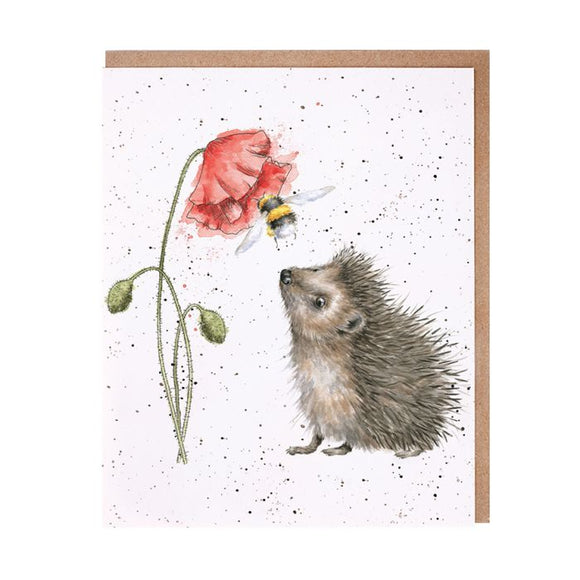 All Occasion Card - Busy as a Bee Hedgehog
