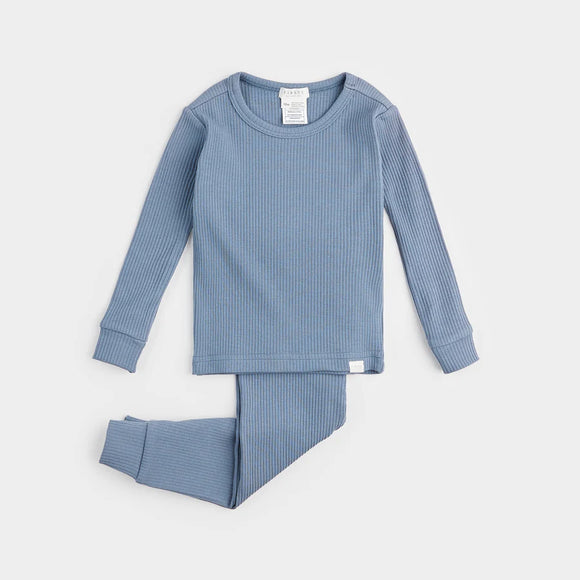 Petit Lem 2pc Pajama Set Royal Denim Blue Baby