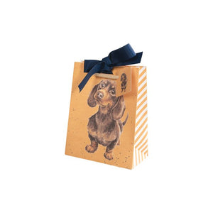 Wrendale Gift Bag (Small)  "Little Sausage" - Dachshund