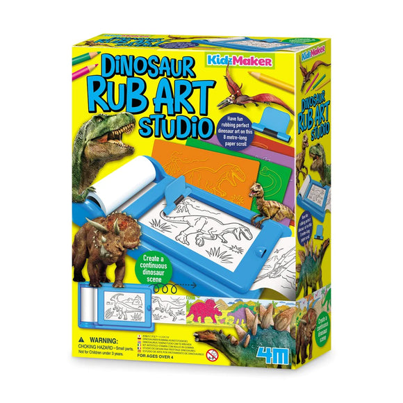 4M P4790 KidzMaker Dinosaur Rub Art Studio