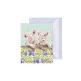 Gift Enclosure Card - 'Nosy Neigh-boars' Pig