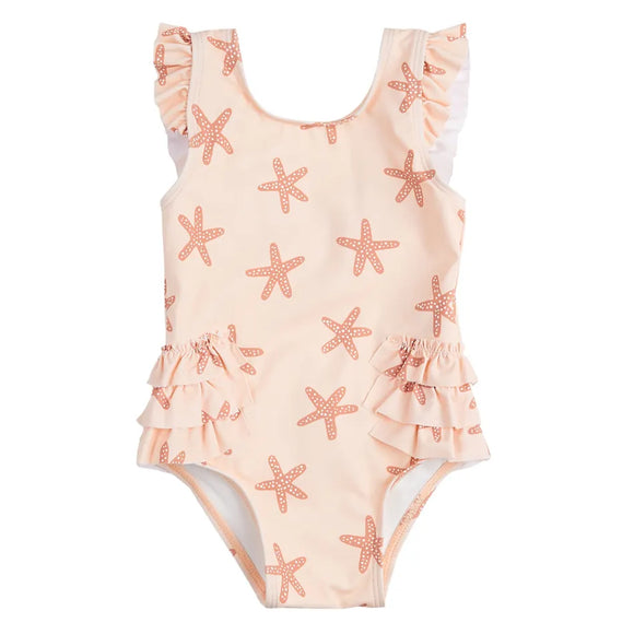 Petit Lem Starfish Print Kids UV Swimsuit