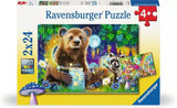 Ravensburger 2x24pc Puzzle 12004160 Lovable Woodland Friends